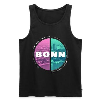 Bonn Deutschland Stadt Skyline Heimat Liebe - Männer Premium Bio Tank Top - Schwarz - Vorne - Michal (187cm)