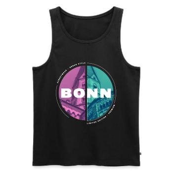 Bonn Deutschland Stadt Skyline Heimat Liebe - Männer Premium Bio Tank Top - Schwarz - Vorne - Michal (187cm)