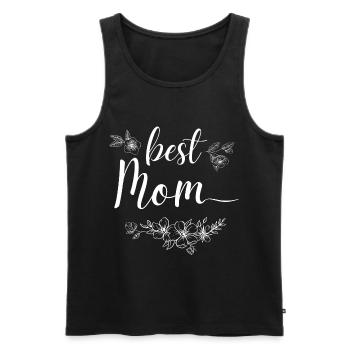 Best mom - Men's Premium Organic Tank Top - black - Front - AI Model Male 178 light (178cm)