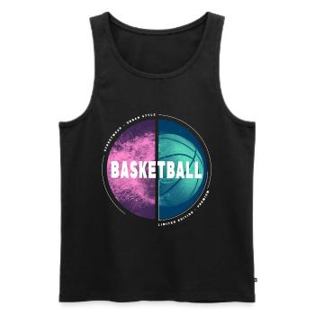 Basketball Basketball Player Dunking Sport Player - Men's Premium Organic Tank Top - black - Front - Michal (187cm)