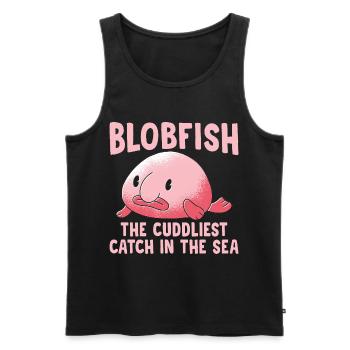 Blobfish Cuddliest Catch Propriétaires de blobfish - Débardeur bio Premium Homme - noir - Devant - Michal (187cm)