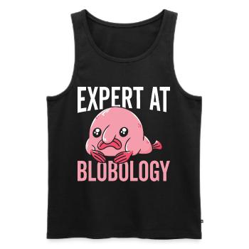 Blobfish-experte Bei Blobology Blobfishes Besitzer - Männer Premium Bio Tank Top - Schwarz - Vorne - AI Model Male 178 light (178cm)