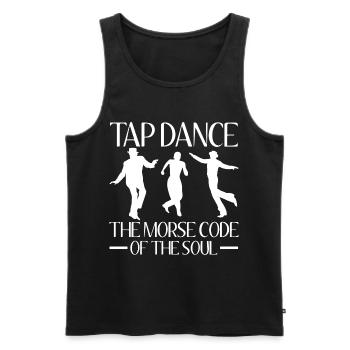 Stepptanz | Stepptänzer Tanzen Tanz Geschenkideen - Männer Premium Bio Tank Top - Schwarz - Vorne - Michal (187cm)