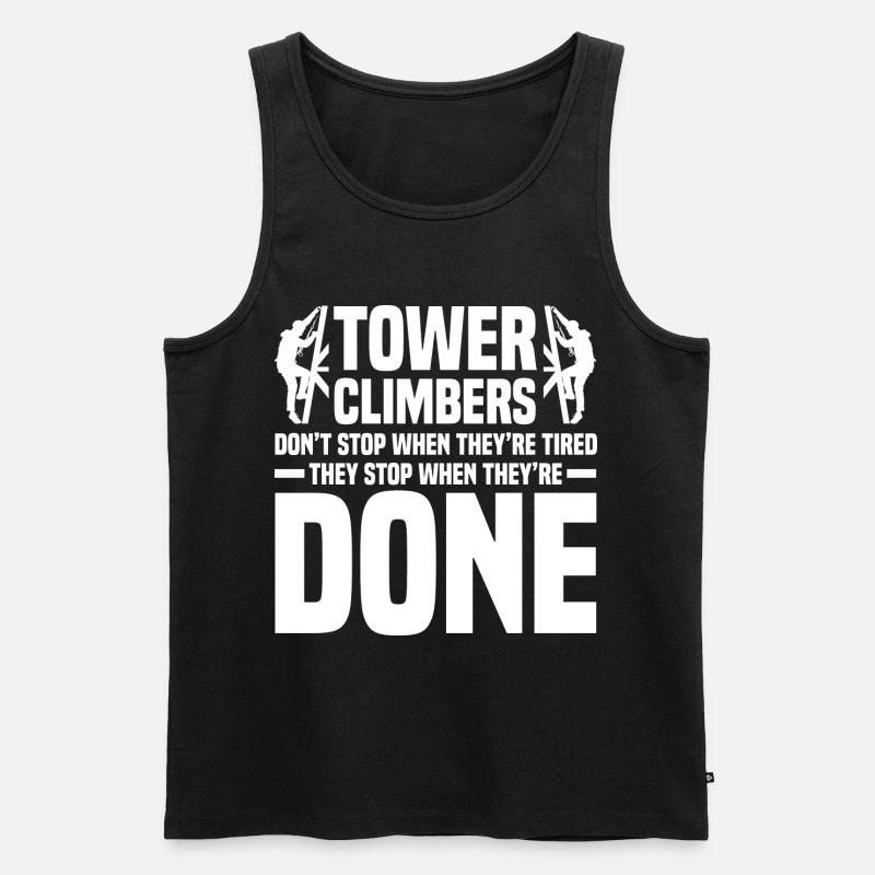 Industrieklettern - Männer Premium Bio Tank Top - Schwarz