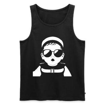 Funny Toddler Wearing Sunglasses Cool Baby - Men's Premium Organic Tank Top - black - Front - Michal (187cm)