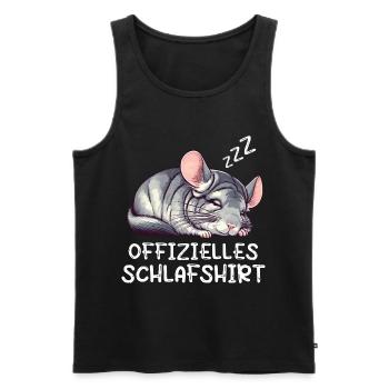 Offizielles Schlafshirt Chinchilla Chinchillas - Männer Premium Bio Tank Top - Schwarz - Vorne - Michal (187cm)