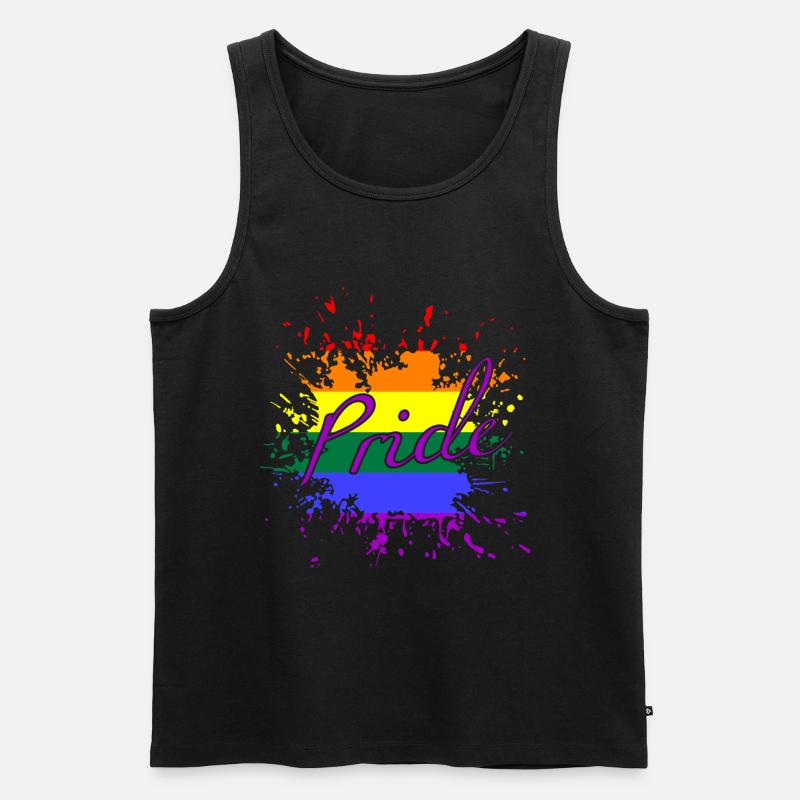 Pride Month - Männer Premium Bio Tank Top - Schwarz