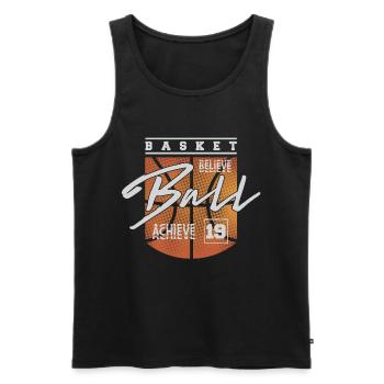 Basketball Basketball Players - Men's Premium Organic Tank Top - black - Front - Michal (187cm)