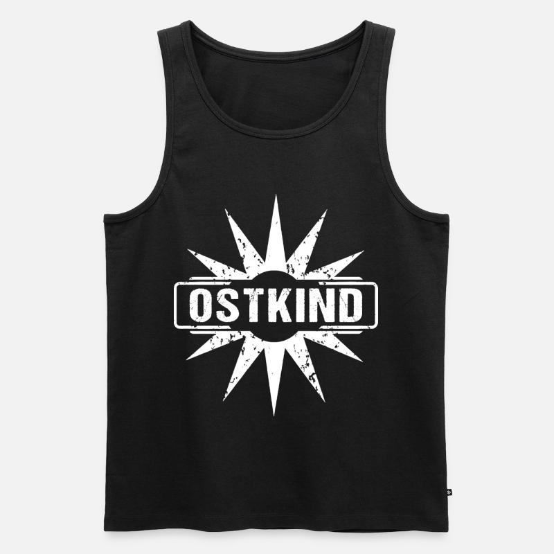 Ostkind Ossi DDR Kind - Männer Premium Bio Tank Top - Schwarz