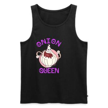 Onion Lover Funny Vegetable Cooking Organic Food - Männer Premium Bio Tank Top - Schwarz - Vorne - Michal (187cm)
