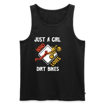 Motocross Bike Offroad Motorcycle Biker - Männer Premium Bio Tank Top - Schwarz - Vorne - Michal (187cm)