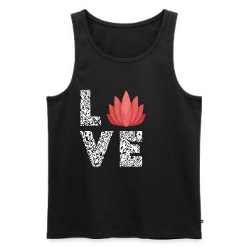 Massage Therapeut Welness Spa Massage Therapy - Männer Premium Bio Tank Top - Schwarz - Vorne - Michal (187cm)