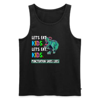 Grammatik Englischlehrer Englisch Sprache Lernen - Männer Premium Bio Tank Top - Schwarz - Vorne - Michal (187cm)