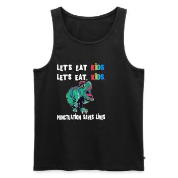 Grammatik Englischlehrer Englisch Sprache Lernen - Männer Premium Bio Tank Top - Schwarz - Vorne - Michal (187cm)