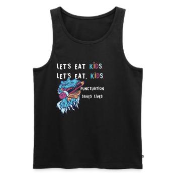Grammatik Englischlehrer Englisch Sprache Lernen - Männer Premium Bio Tank Top - Schwarz - Vorne - Michal (187cm)