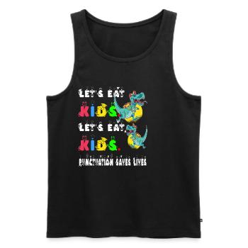 Grammatik Englischlehrer Englisch Sprache Lernen - Männer Premium Bio Tank Top - Schwarz - Vorne - Michal (187cm)