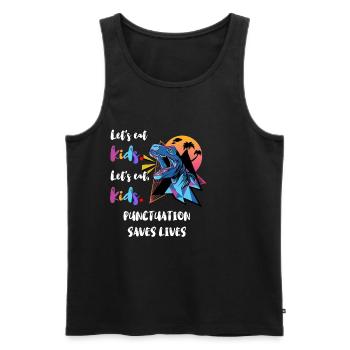 Grammatik Englischlehrer Englisch Sprache Lernen - Männer Premium Bio Tank Top - Schwarz - Vorne - Michal (187cm)