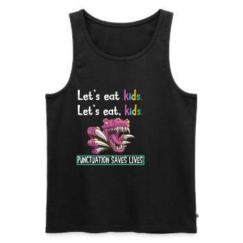 Grammatik Englischlehrer Englisch Sprache Lernen - Männer Premium Bio Tank Top - Schwarz - Vorne - Michal (187cm)