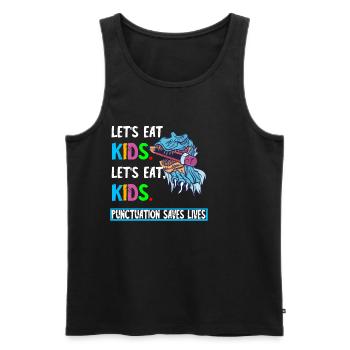 Grammatik Englischlehrer Englisch Sprache Lernen - Männer Premium Bio Tank Top - Schwarz - Vorne - Michal (187cm)