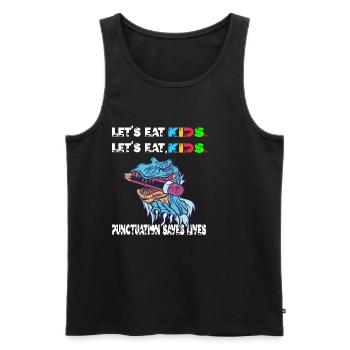 Grammatik Englischlehrer Englisch Sprache Lernen - Männer Premium Bio Tank Top - Schwarz - Vorne - Michal (187cm)