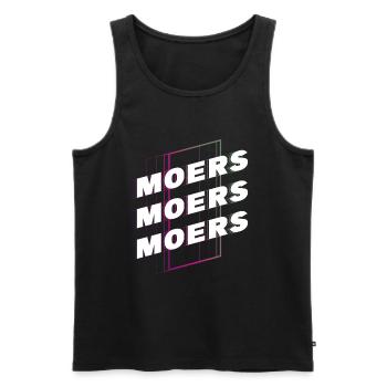 Moers Deutschland Stadt Schrift Skyline Heimat - Männer Premium Bio Tank Top - Schwarz - Vorne - Michal (187cm)