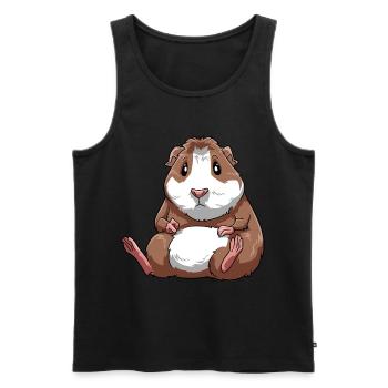 Meerschweinchen für eine Meerschweinchen - Männer Premium Bio Tank Top - Schwarz - Vorne - Michal (187cm)