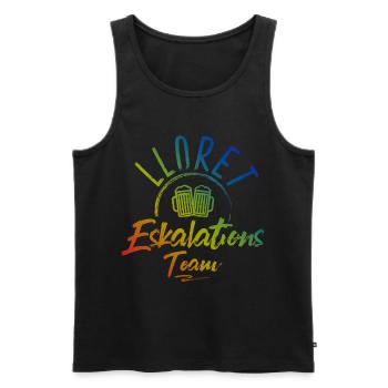 Lloret De Mar Eskalation - Männer Premium Bio Tank Top - Schwarz - Vorne - Michal (187cm)