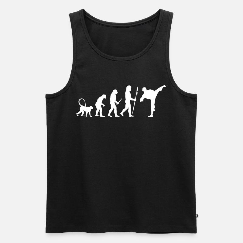 Karate Evolution - Men's Premium Organic Tank Top - black