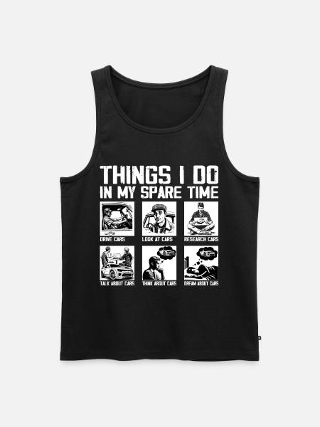 Bil ting jeg laver i min fritid Bil, fyr mekaniker - Herre Premium økologisk tanktop - sort