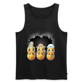 Peanuts Costume Carnival Kids Nut Child - Men's Premium Organic Tank Top - black - Front - Michal (187cm)