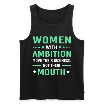 Unternehmer - Männer Premium Bio Tank Top - Schwarz - Vorne - AI Model Male 178 light (178cm)