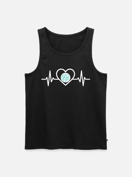 Volleyball Heart – Volleyball Passion - Men's Premium Organic Tank Top - black