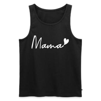 Mama – Muttertag - Männer Premium Bio Tank Top - Schwarz - Vorne - Michal (187cm)