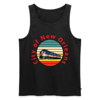 City of New Orleans - Männer Premium Bio Tank Top - Schwarz - Vorne - Michal (187cm)