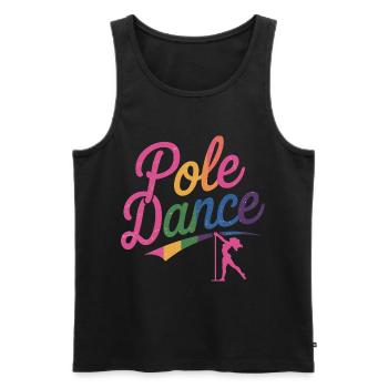 Pole Dance Pole Tänzerin Stangentanz - Männer Premium Bio Tank Top - Schwarz - Vorne - AI Model Male 178 light (178cm)