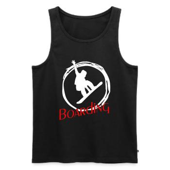 Snowboarder Snowboarding Snowboard - Männer Premium Bio Tank Top - Schwarz - Vorne - Michal (187cm)