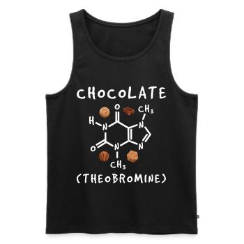 Chemistry candy snacking - Men's Premium Organic Tank Top - black - Front - Michal (187cm)