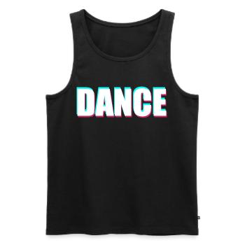 Dance - Männer Premium Bio Tank Top - Schwarz - Vorne - Michal (187cm)