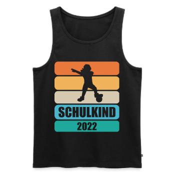 Schulanfang Geschenke Einschulung Erste Klasse - Männer Premium Bio Tank Top - Schwarz - Vorne - Michal (187cm)