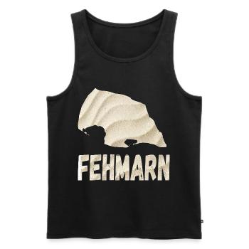 Fehmarn Ostsee für jeden Fehmarner Ostsee - Männer Premium Bio Tank Top - Schwarz - Vorne - Michal (187cm)