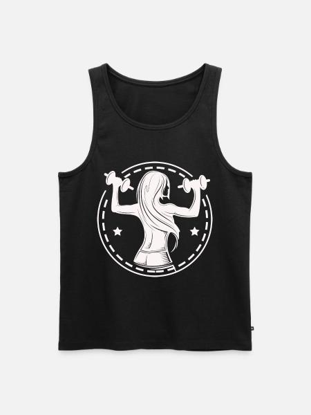 Bodybuilding Weightlifting Fitness Workout - Men's Premium Organic Tank Top - black