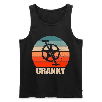 Mountain Bike Mtb Downhill Bike Cyclist Biker - Men's Premium Organic Tank Top - black - Front - Michal (187cm)