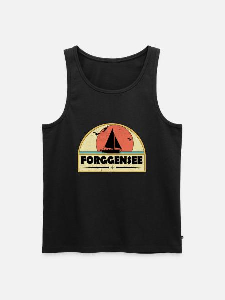 Forggensee - Männer Premium Bio Tank Top - Schwarz