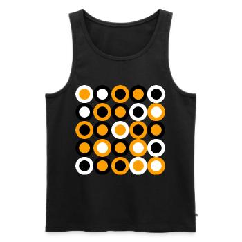 geometric patterns - Men's Premium Organic Tank Top - black - Front - AI Model Male 178 light (178cm)