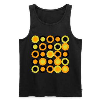 geometric pattern - Men's Premium Organic Tank Top - black - Front - AI Model Male 178 light (178cm)