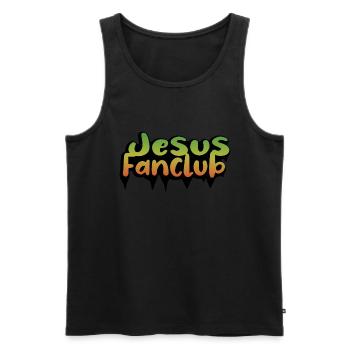Jesus Fanclub - Männer Premium Bio Tank Top - Schwarz - Vorne - Michal (187cm)
