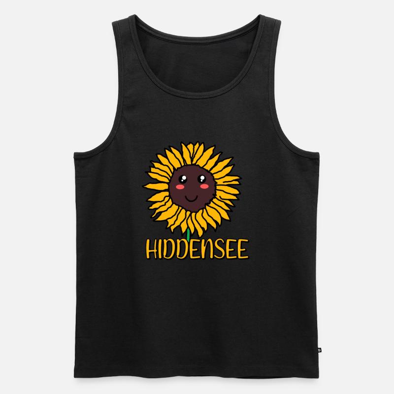 Hiddensee - Männer Premium Bio Tank Top - Schwarz
