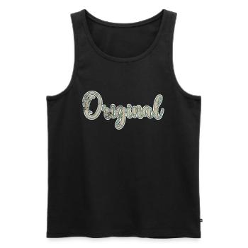 Original Geburtstagsgeschenk - Männer Premium Bio Tank Top - Schwarz - Vorne - Michal (187cm)