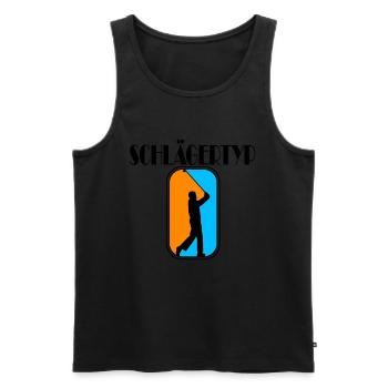 golf schlägertyp - Männer Premium Bio Tank Top - Schwarz - Vorne - Michal (187cm)
