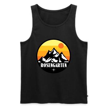 Rosengarten - Männer Premium Bio Tank Top - Schwarz - Vorne - Michal (187cm)